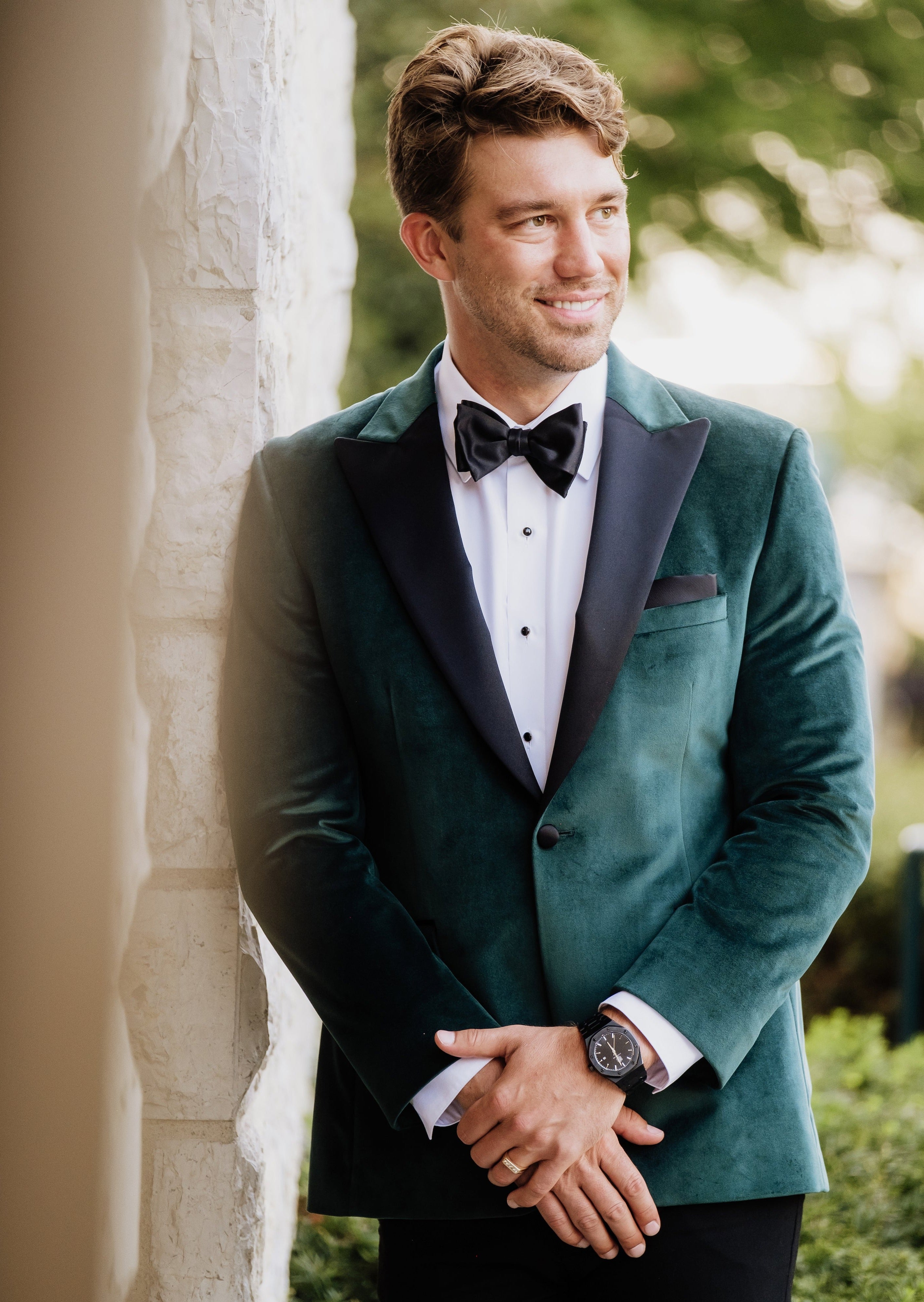 Green Velvet Wedding Suit Velvet Tuxedo Groom Velvet Jacket