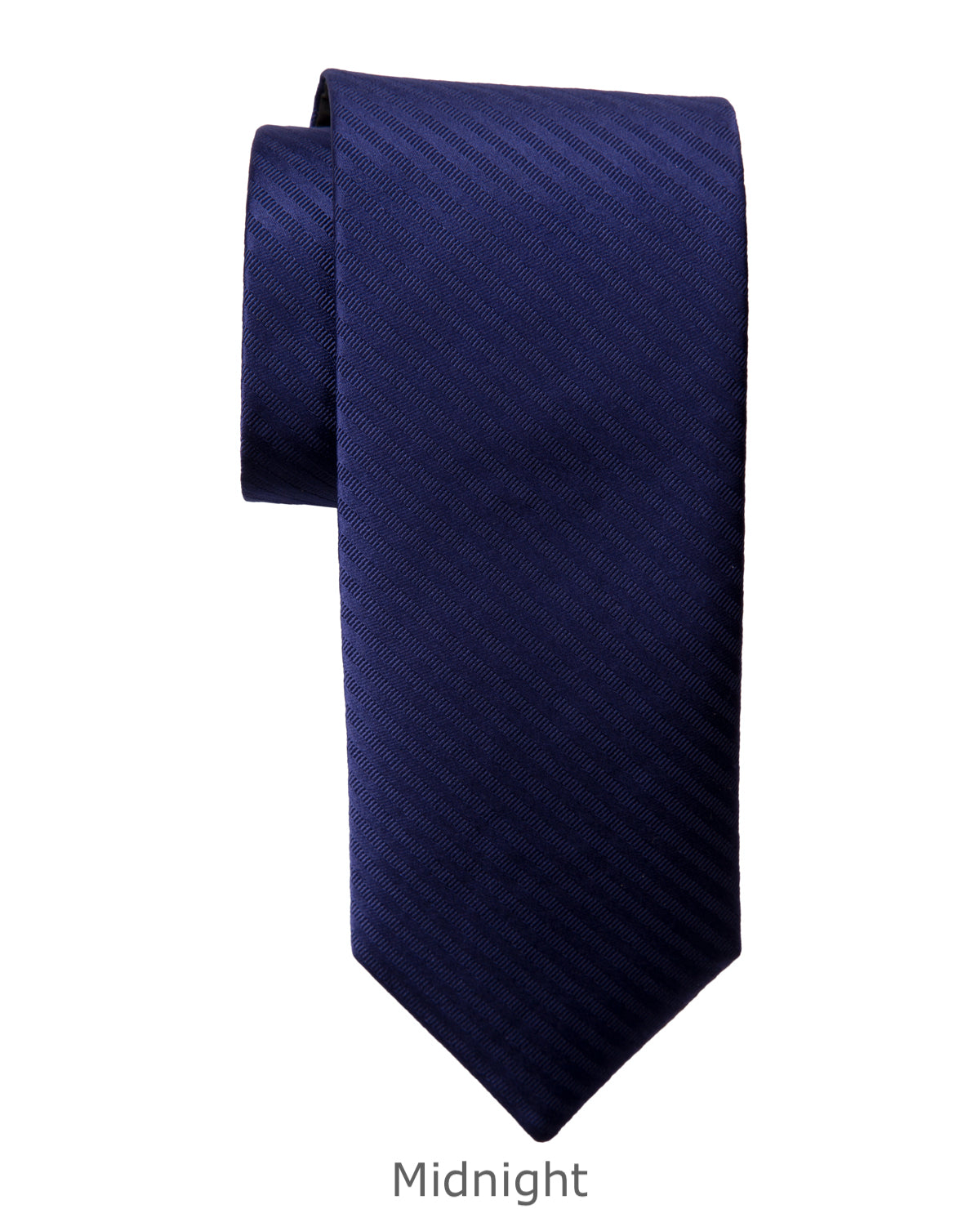 Modern Solid Thin Stripe Long Tie