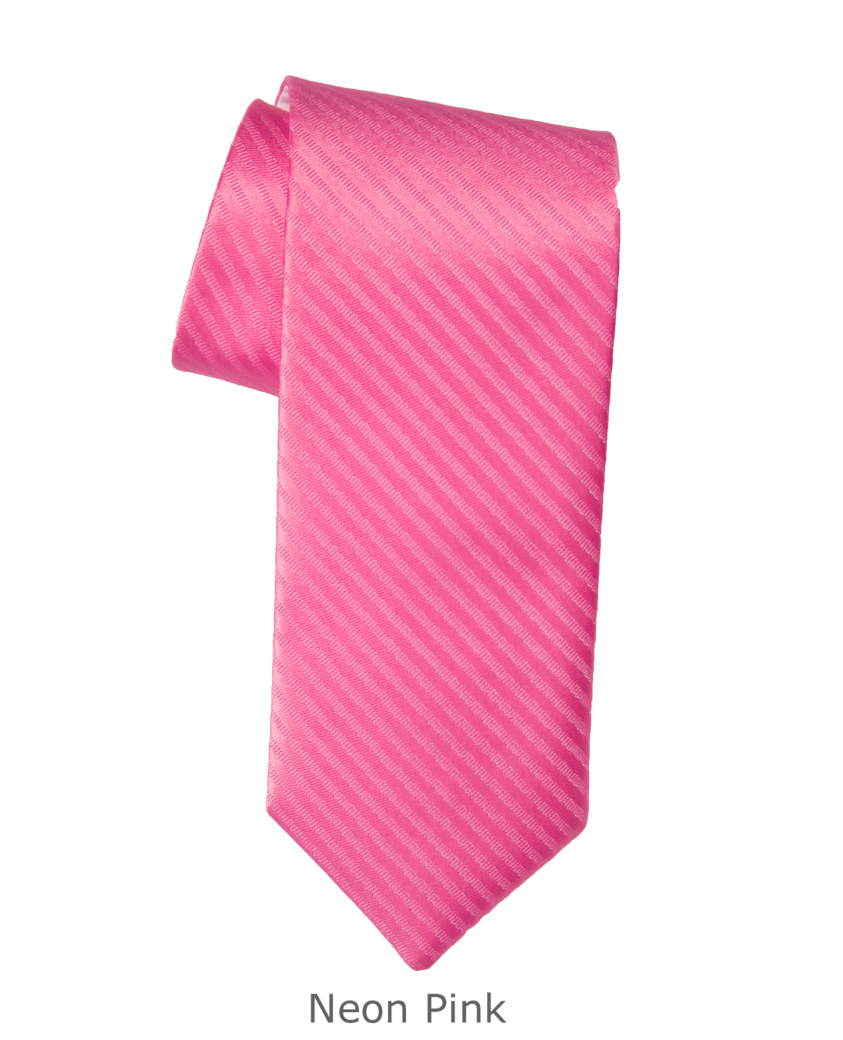 Modern Solid Thin Stripe Long Tie