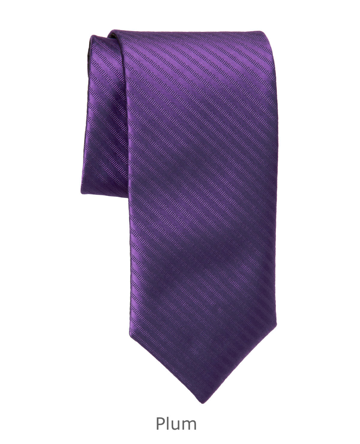 Modern Solid Thin Stripe Long Tie