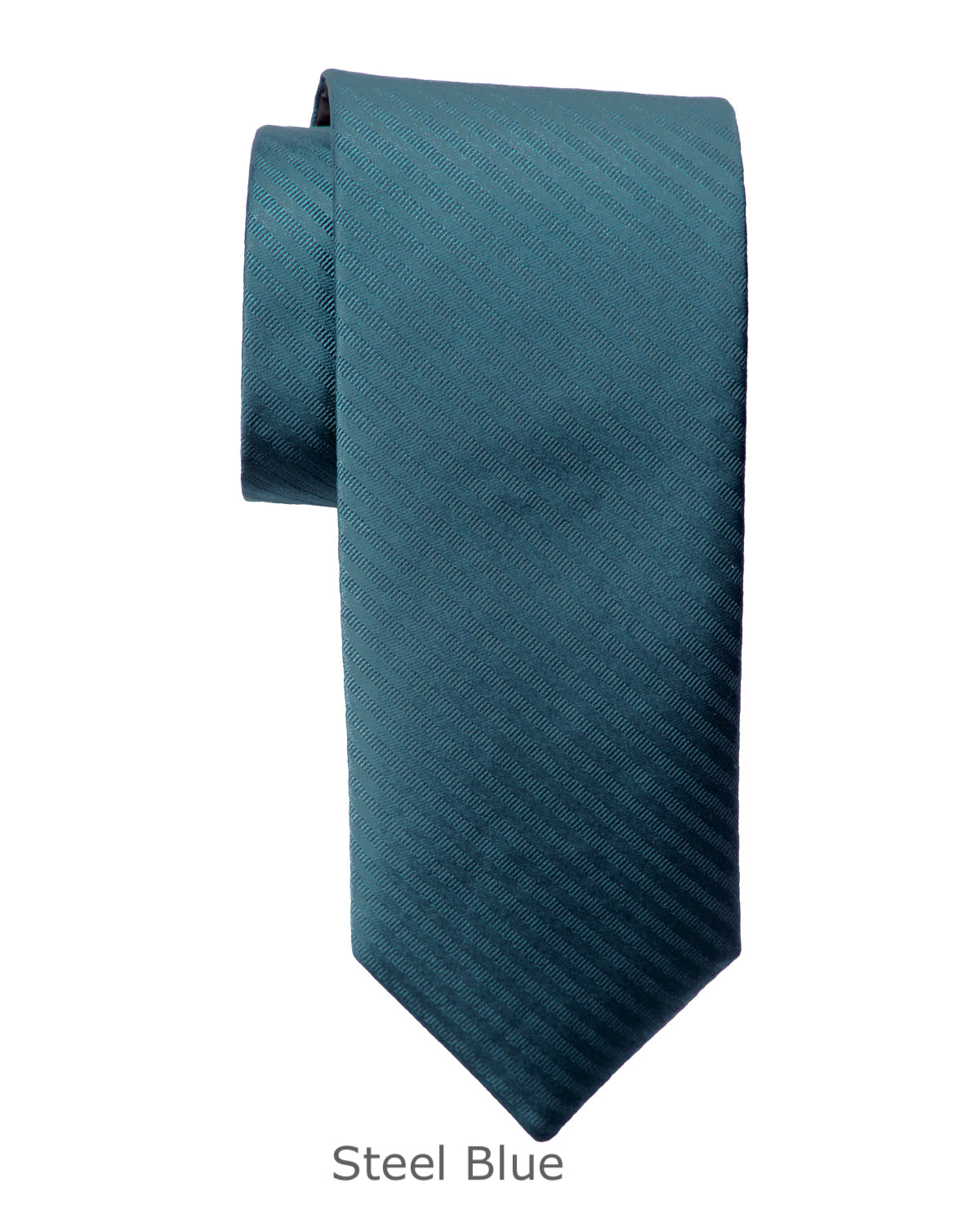 Modern Solid Thin Stripe Long Tie