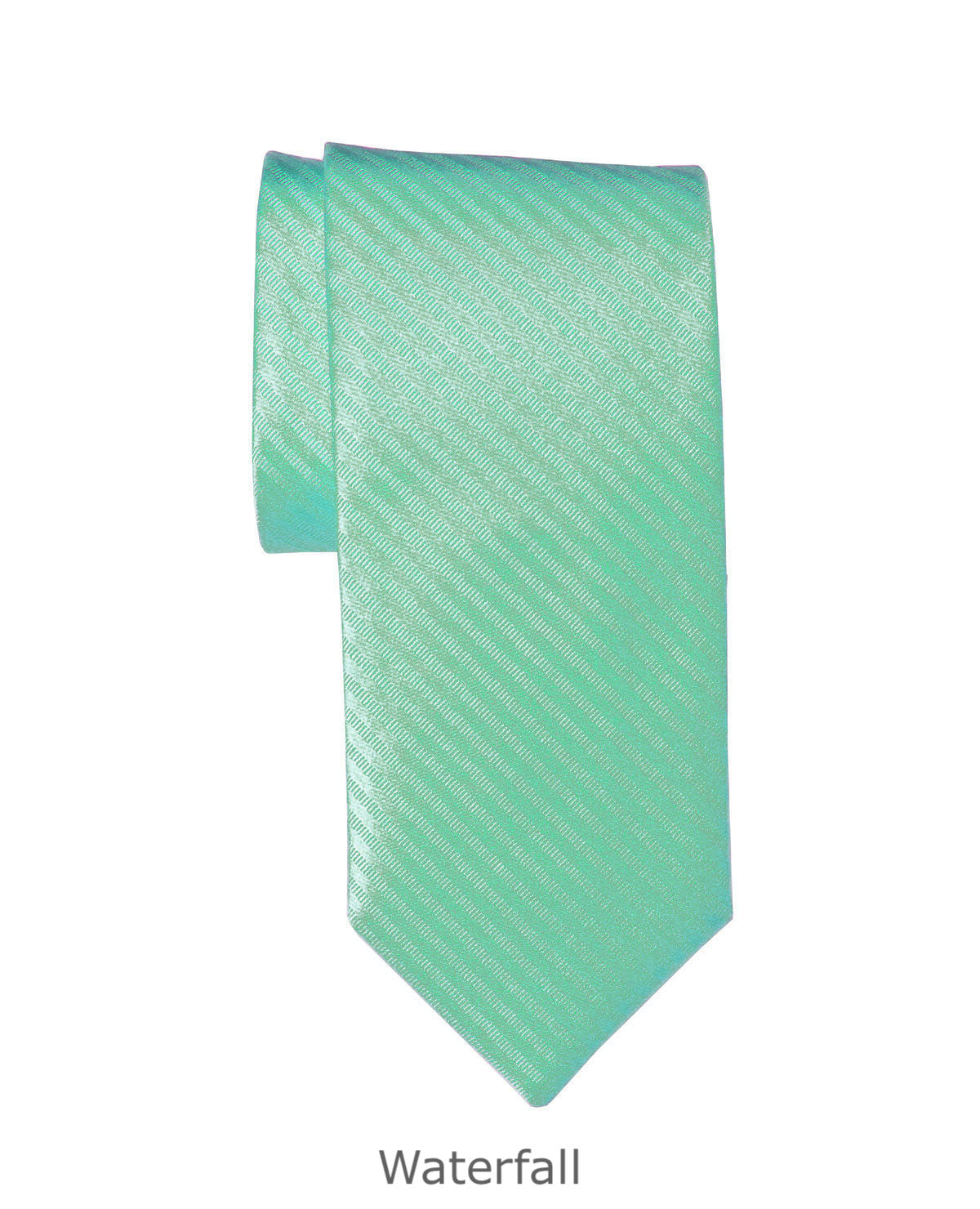 Modern Solid Thin Stripe Long Tie