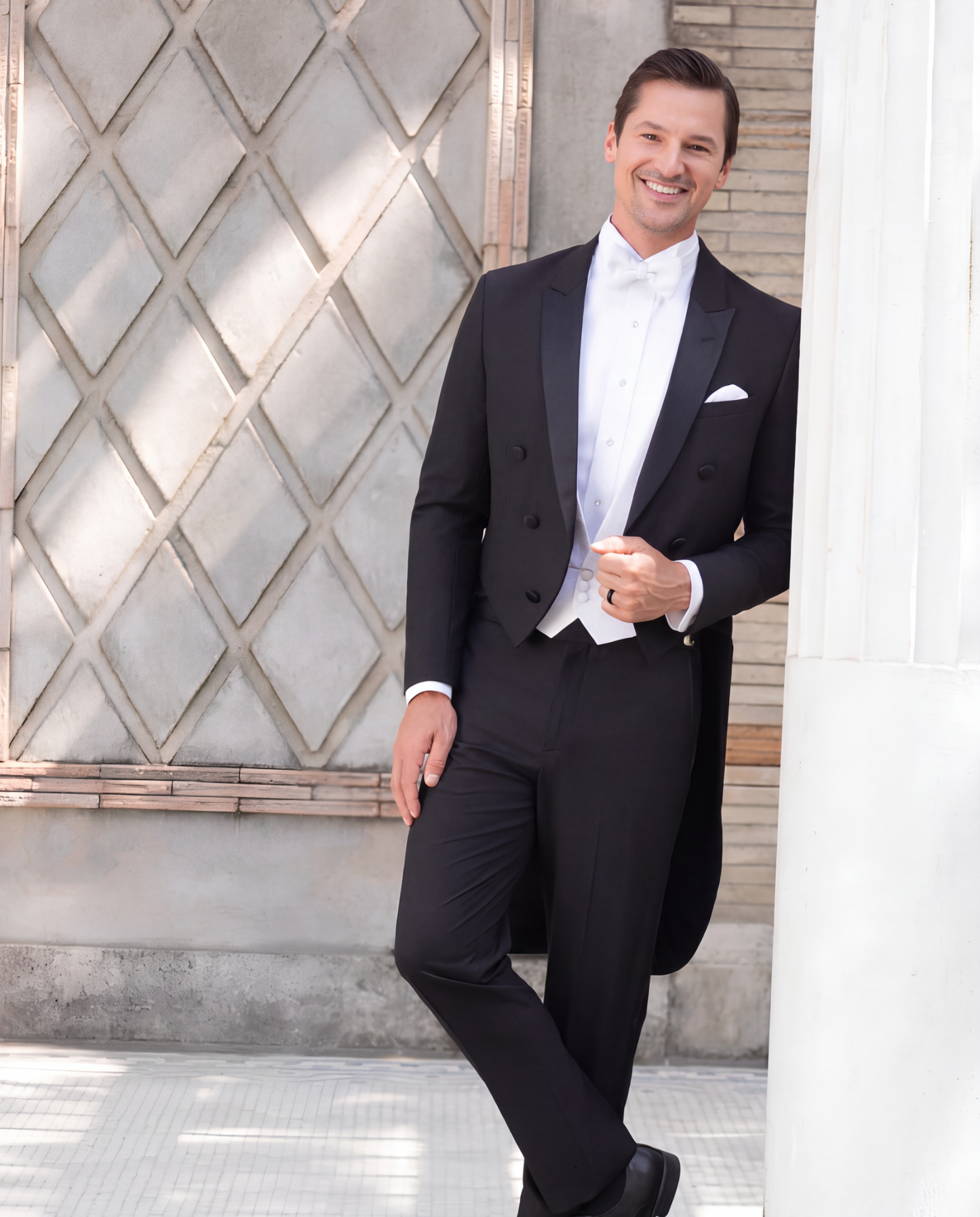 Couture 1910 Black Crowne Tuxedo with Tails