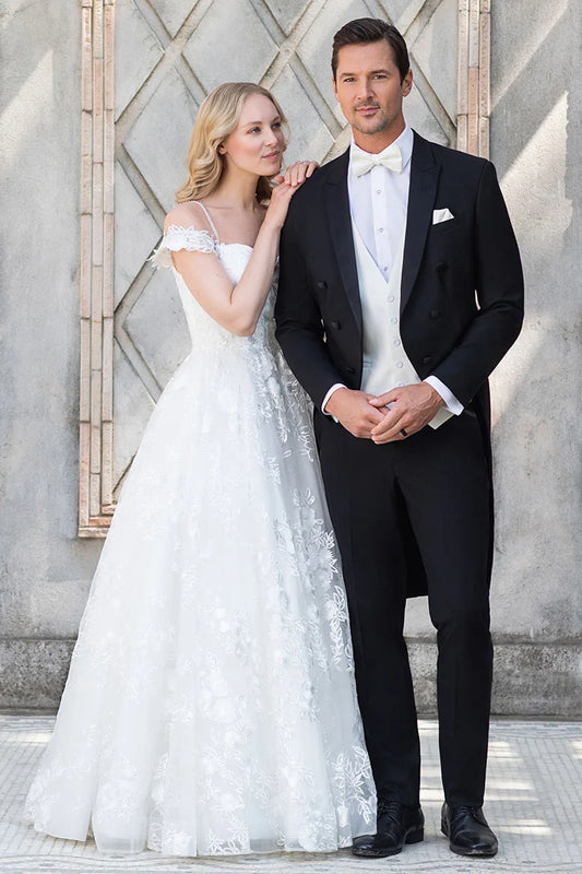 Couture 1910 Black Crowne Tuxedo with Tails
