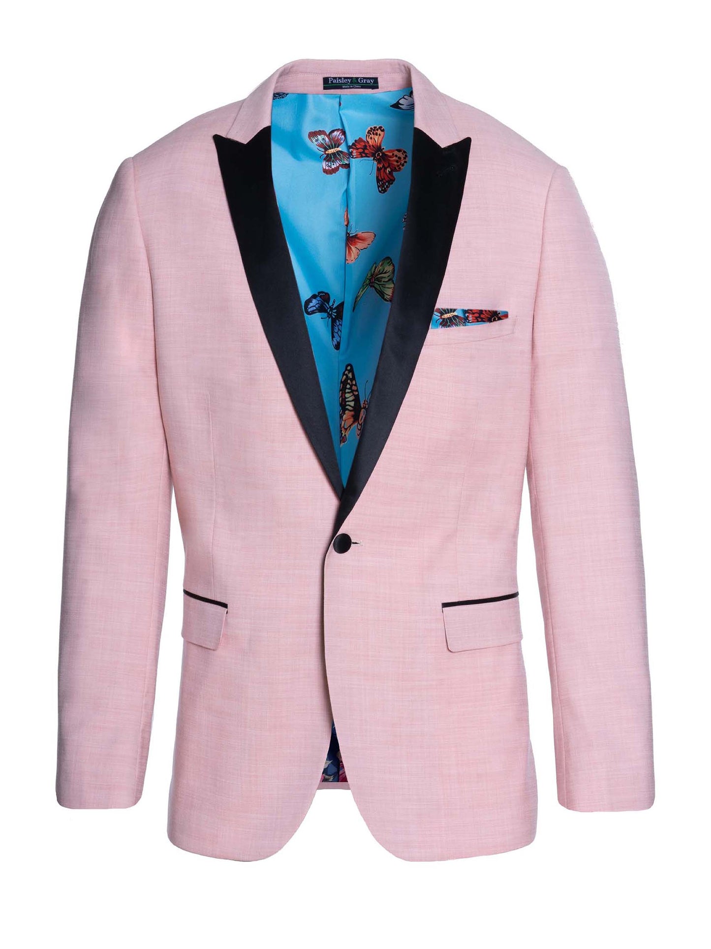 Grosvenor Peak Tuxedo Jacket - Pink